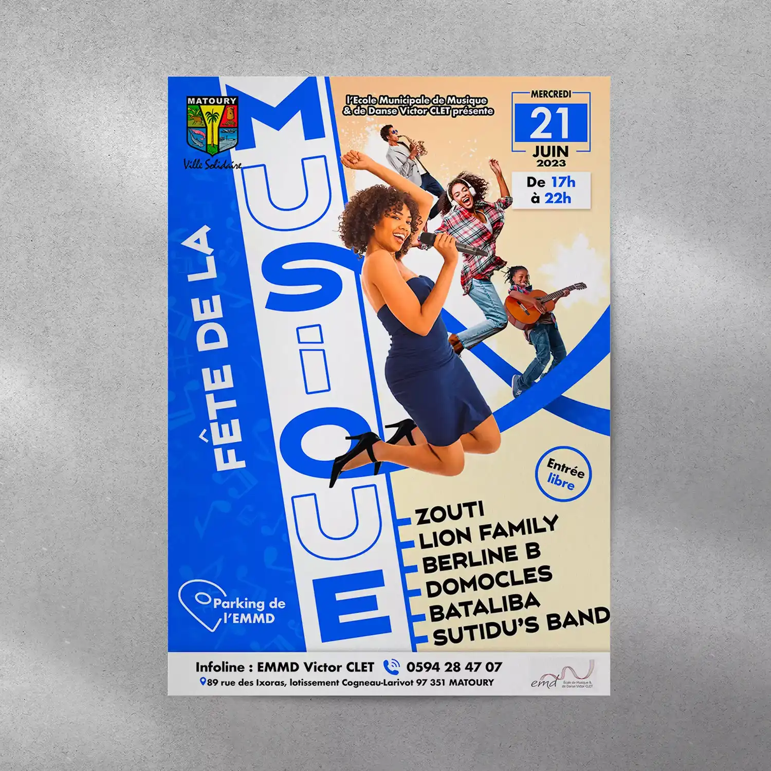 Affiche infographie musique